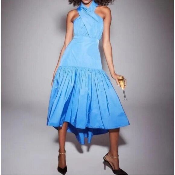 VERONICA BEARD Radley tiered taffeta midi dress Size 10 NWT MSRP $498 - Picture 1 of 3